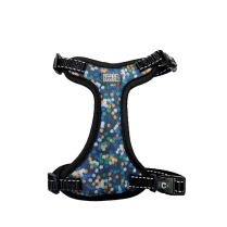 DEKI CloeCluzo CCF6A323 Cat Harness Mesh BLUE w/ Dots S/M