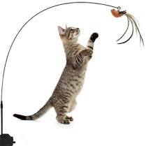 DEKI CloeCluzo CC2061 Cat Toy Suction Pole BLK