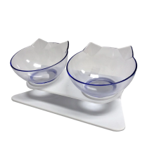 DEKI CloeCluzo CC7056 Cat Double Bowl - Ergonomic Cat