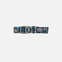 DEKI CloeCluzo CC6015 Collar Adj BLUE w/ Leafs XS