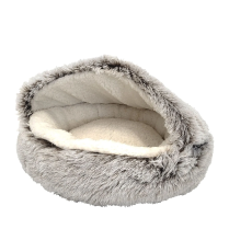 DEKI CloeCluzo CC7066 Hooded Pet Bed 20"x20" Light BRN