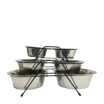 DEKI CloeCluzo CC7058 Double Bowl Stainless Steel w Stand SM