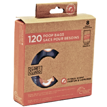 DEKI CloeCluzo CC1001 Poop Bag 8-Rolls Unscented 120ct