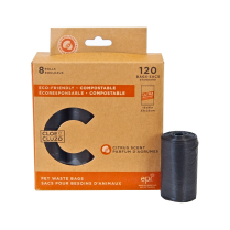 DEKI CloeCluzo CC1002 Poop Bag 8-Rolls Citrus Scent 120ct