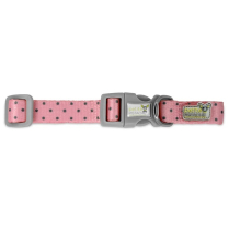 DEKI Petite PL122 Collar PINK w/ Dots XS