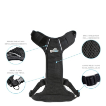 DEKI Pawtek PT5003 Travel Harness BLK 2XS