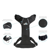 DEKI Pawtek PT5003 Travel Harness BLK LG