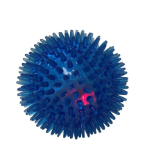 DEKI Pawtek PT2035 Toy Squeaker Spiked Ball w/ LED BLUE (60)