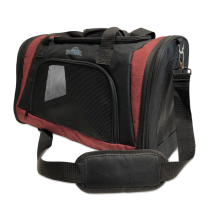 DEKI Pawtek PT3021 Travel Pet Carrier 19"x12"x12" RED/BLK