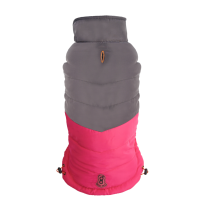 DEKI Gooeez GZ1006 MockNeck Signature Jacket FUSHIA/GRY XS