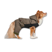 DEKI Gooeez GZ1008 Hooded Full-Body Snowsuit KHAKI/BLK LG