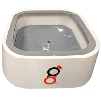 DEKI Gooeez GZ1141 Zero Splash Water Bowl White/GRY