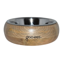 DEKI Gooeez GZ1052 2-Bowl Diner Mangowood & Metal SM R-86544