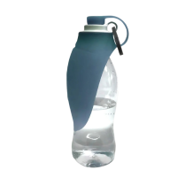 DEKI Gooeez GZ1032 Water Bottle w Silicone Dispenser TEAL