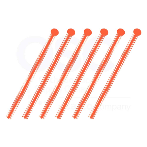 Orange Long Stick Elast-O-Ties - OSC