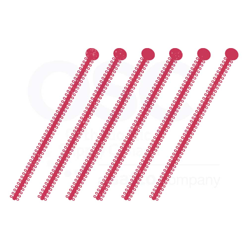 Sparkle Red Long Stick Elast-O-Ties - OSC