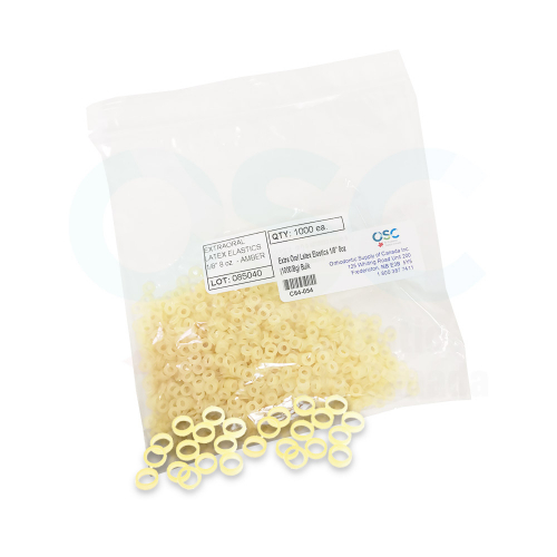 Extra Oral Latex Elastics 1/8" 8 ounce (1000 Bag) - BULK - OSC