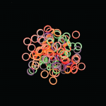 1/4 Light Rainbow Latex Elastics (2.5 oz) (50/PK)