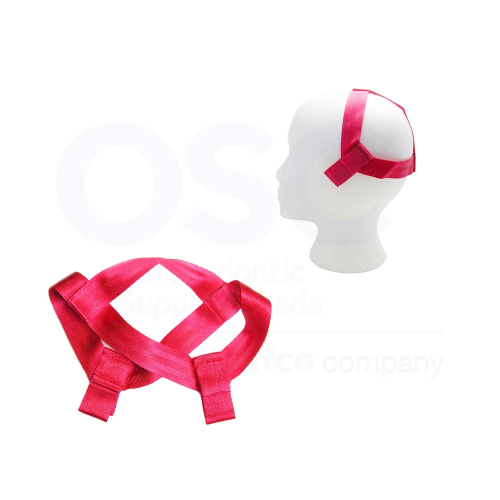 Nylon High-Pull Headgear Caps w/Two Loops RED 5/PK - OSC