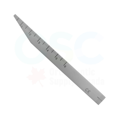 Stainless Steel Over Bite Ruler (Autoclavabe)(1/Each) - OSC