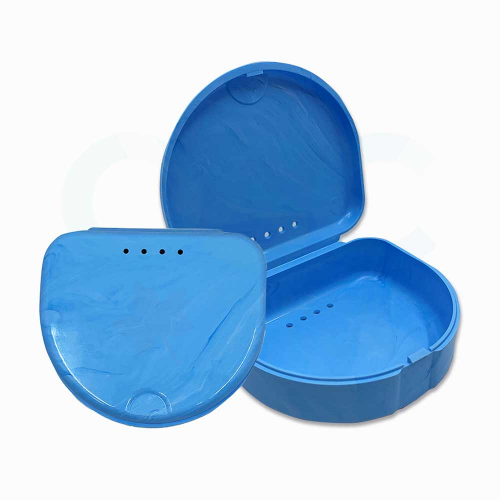 Light Blue Marble Slim Line Retainer Case (120/Pack) - OSC
