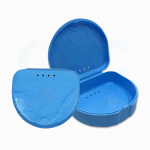 Light Blue Marble Slim Line Retainer Case (120/Pack)