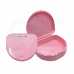 Light Pink Marble Slim Line Retainer Case (120/Pack)