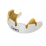 OPRO Instant Custom Fit - Braces White/Gold