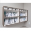 Delivery bag system, eyewear storage system, in cabinet bag storage