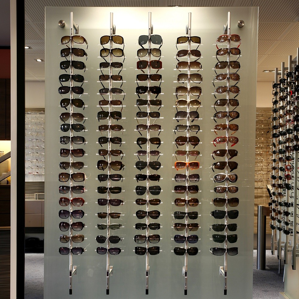 wall display systems for eyewear