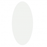 ST/DOVALMIRROR Oval Beveled Mirror 16-3/4"W x 37-3/4"H