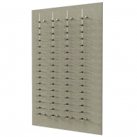 eyewear display, frame display rods, panel system, optical space design