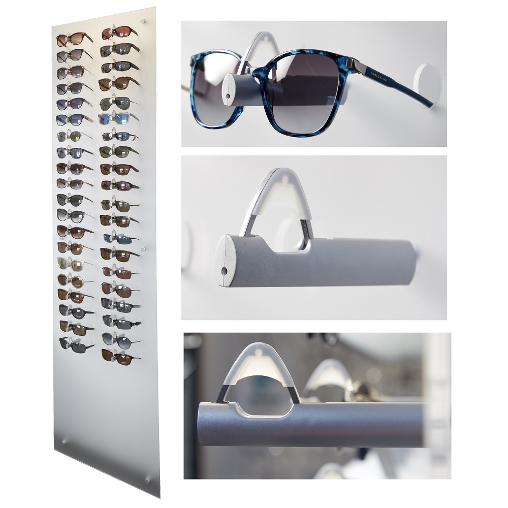 locking acrylic eyewear display, locking sunglass display