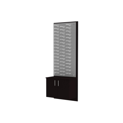 wall eyewear display, frame display, optical frame display, glasses display, glasses on wall