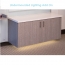 Undermounted cabinet lighting, optical dispensary display lighting