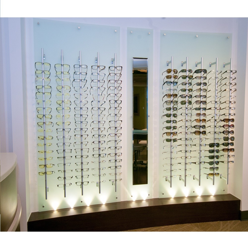 wall rods for eyewear display