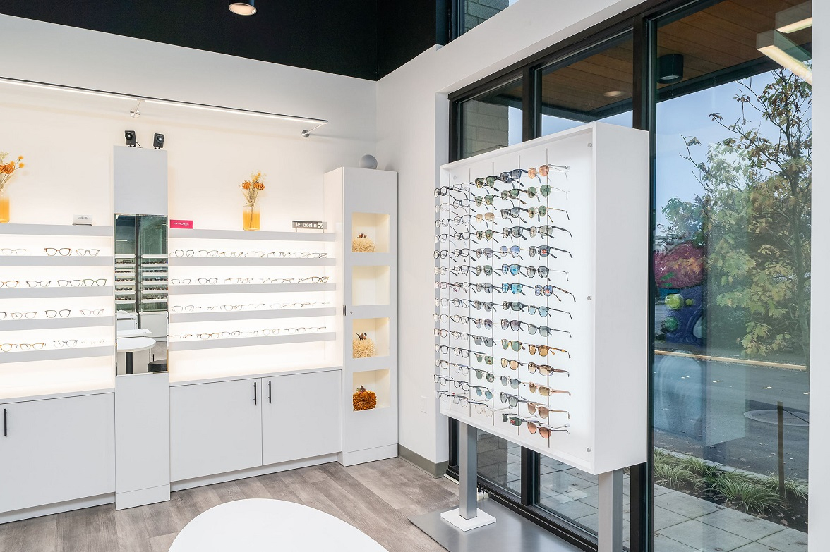 ennco design services, optical space design, optometry office, optical retail space