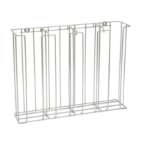 Wire Cup & Lid Holder Rack 201/2L x 5D x 16H White