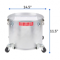 Mobile Grease Pot 35 Lbs