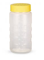 Dreger 16oz Large Holes/CLR w Yellow Lid