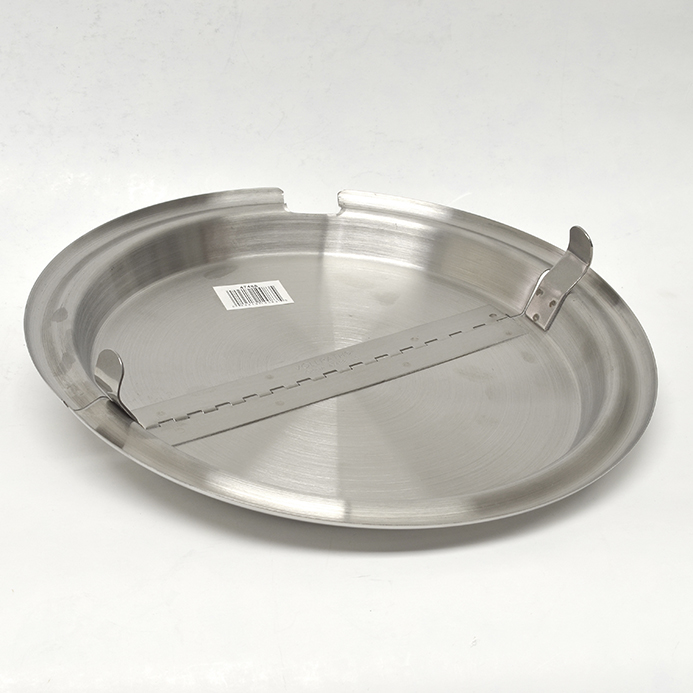 Hinged Stainless Steel Lid 11.5" with Notch