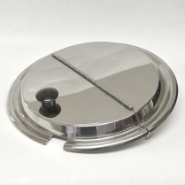 Hinged Stainless Steel Lid 11.5" with Notch