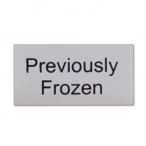 Signage "Previously Frozen" 1 x 2" 10/Pack