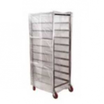 Clear Cover for Crisping Cart 30 x 34 x 62", 4 zippers