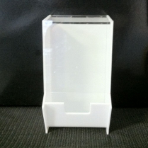 Single Compartment Plastic Condiment Dispenser White