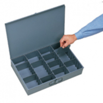 Large Grey Metal Storage Box