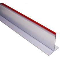 Acrylic Divider 3 x 30" Clear/Red Tip