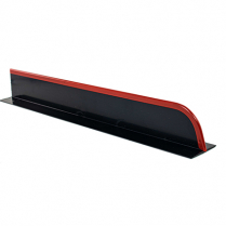 Acrylic Divider Curved 2 x 16" Black/Red Tip