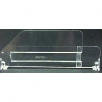 Acrylic Adjustable Divider Clear 10" - 16"L x 4"H