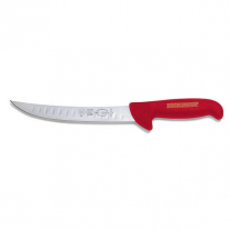 F.Dick ErgoGrip Butcher Knife Curved Kullenschliff Red 8.5"